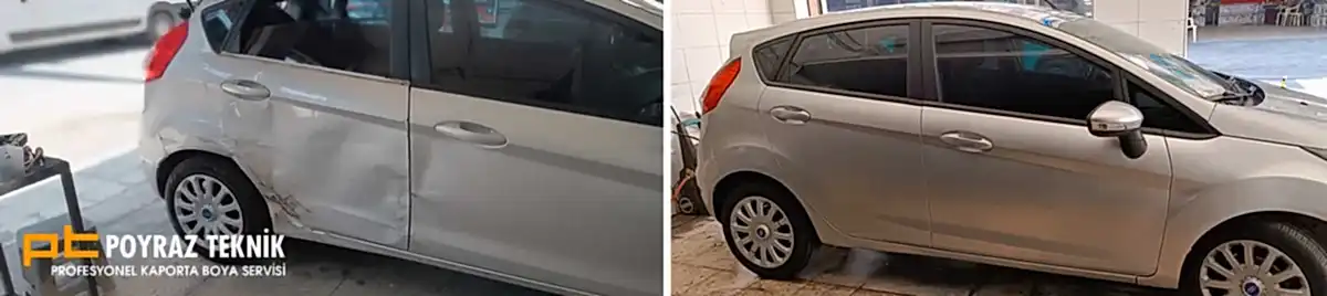Ford Fiesta kaporta boya onarımı